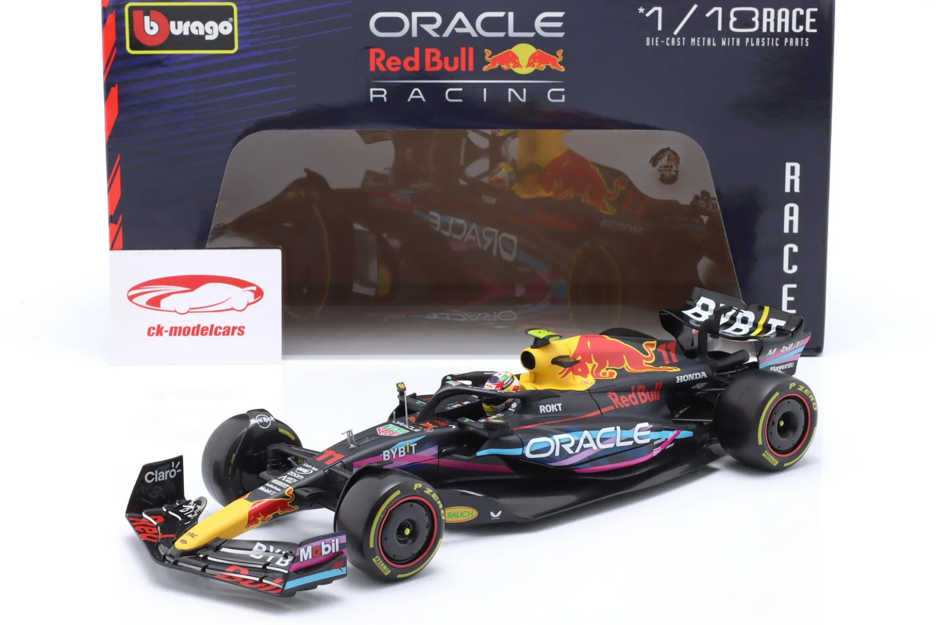 Sergio Perez Red Bull RB19 #11 2nd Miami GP Formel 1 2023 1:18 Bburago