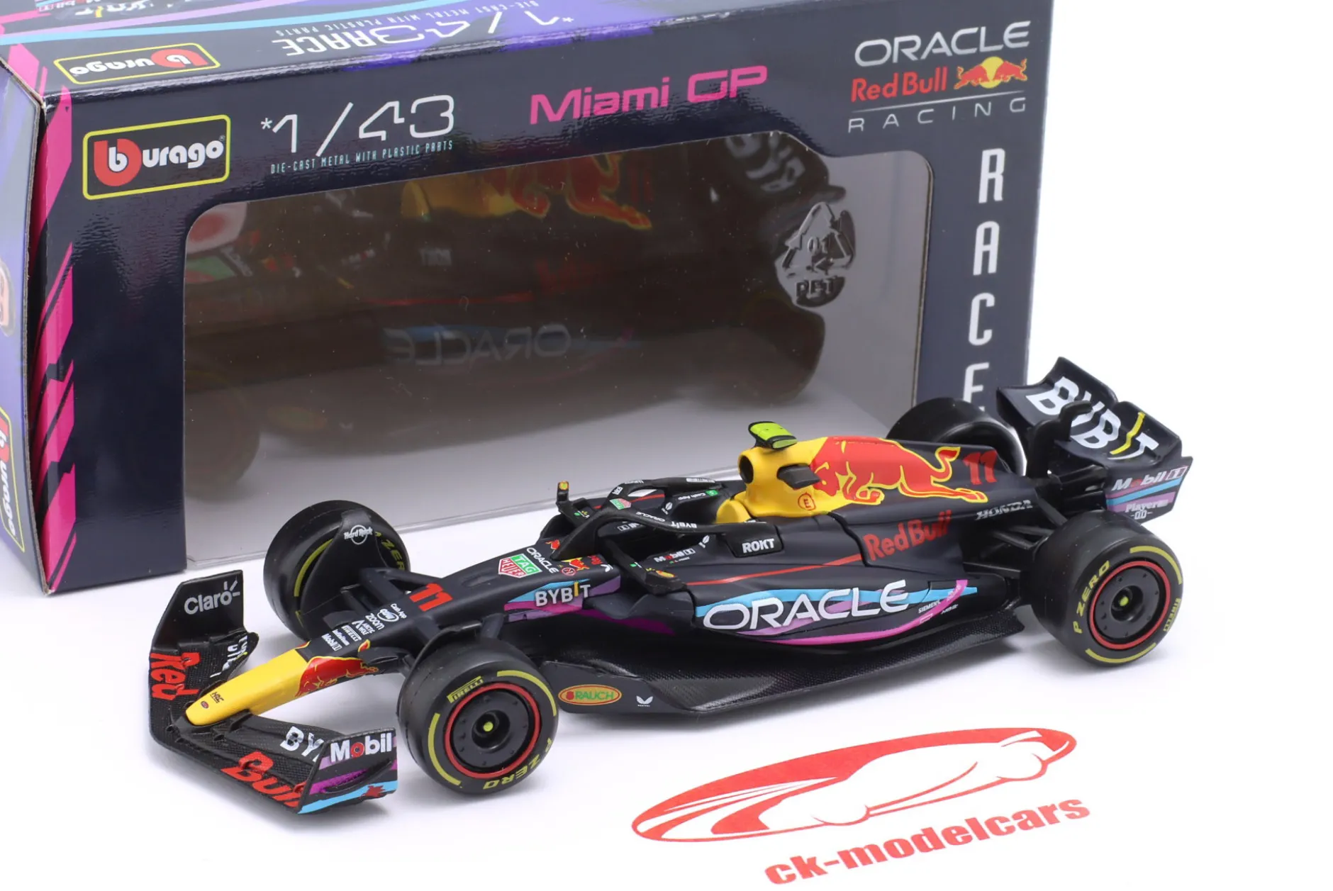 Sergio Perez Red Bull RB19 #11 2nd Miami GP Formel 1 2023 1:43 Bburago