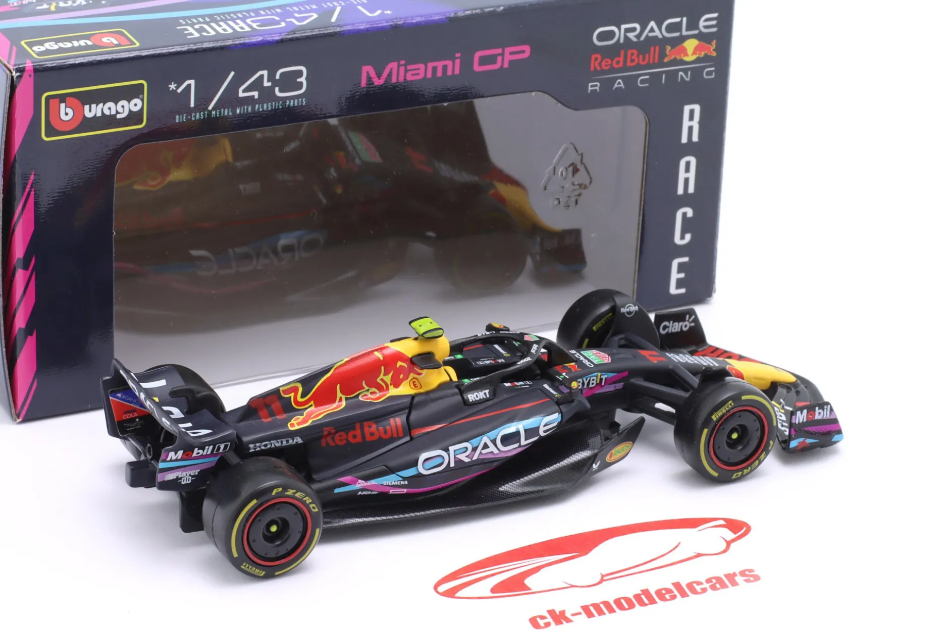 Sergio Perez Red Bull RB19 #11 2nd Miami GP Formel 1 2023 1:43 Bburago