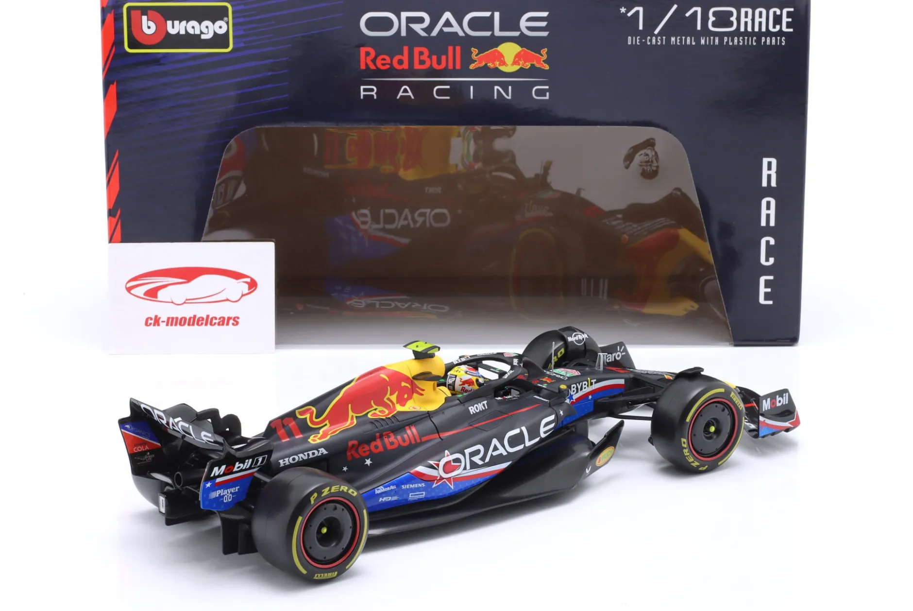 Sergio Perez Red Bull RB19 #11 4th USA GP Formel 1 2023 1:18 Bburago