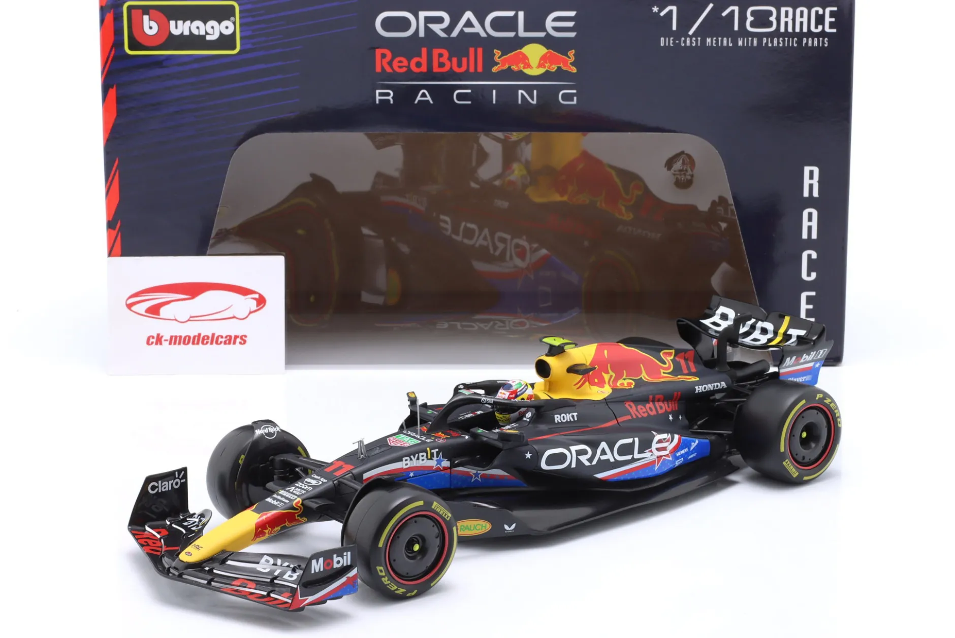 Sergio Perez Red Bull RB19 #11 4th USA GP Formel 1 2023 1:18 Bburago