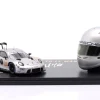 Set: Porsche 911 RSR-19 #911 mit Helm Michael Fassbender 1:43 / 1:5 Spark
