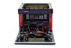 Set 2x Pit Stop Diorama Verstappen & Perez Red Bull Formel 1 2024 1:43 Bburago