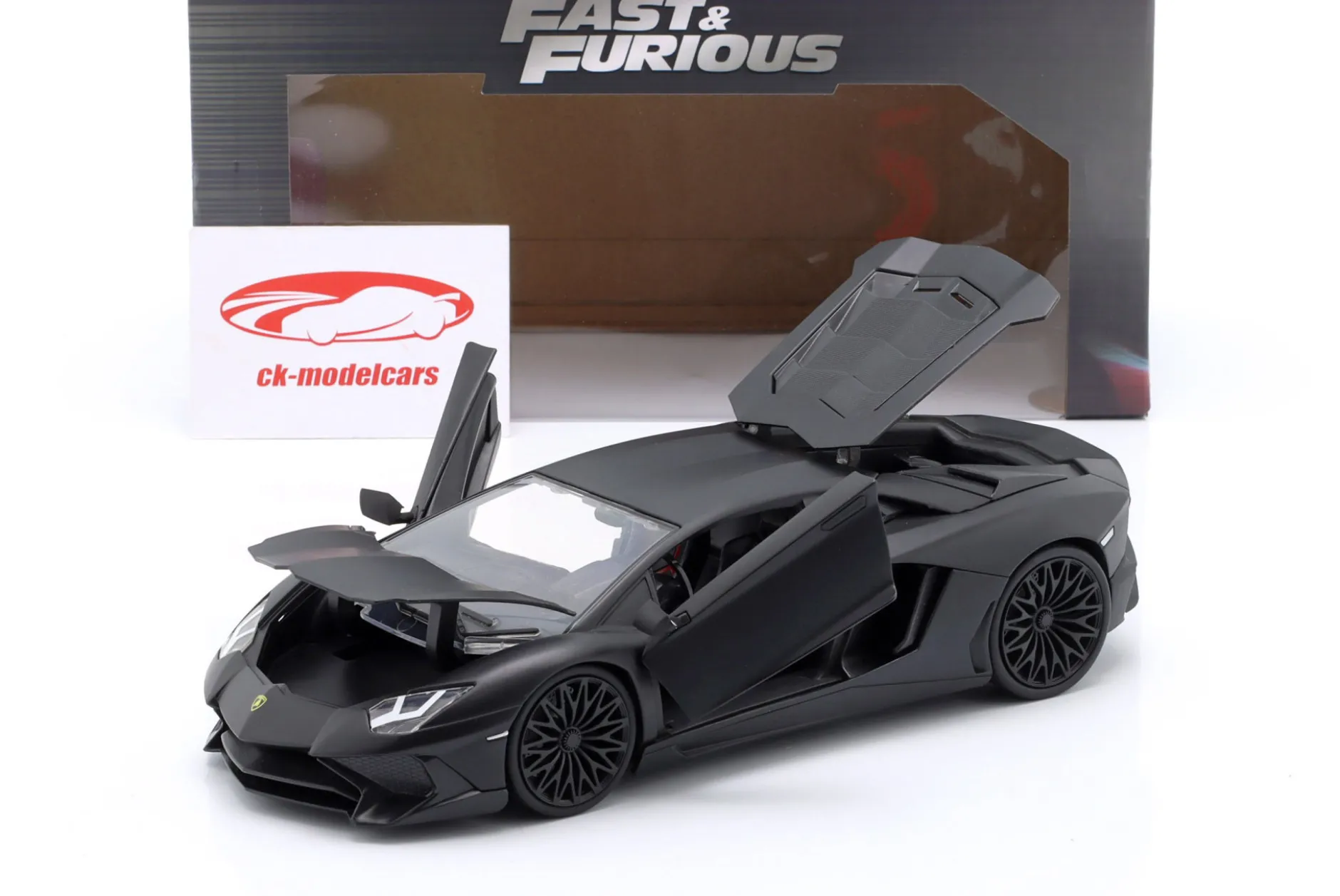 Shaw's Lamborghini Aventador Film Fast & Furious 7 (2015) schwarz 1:24 Jada Toys