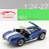 Shelby Cobra SC 427 Baujahr 1965 blau / weiß 1:24 Welly