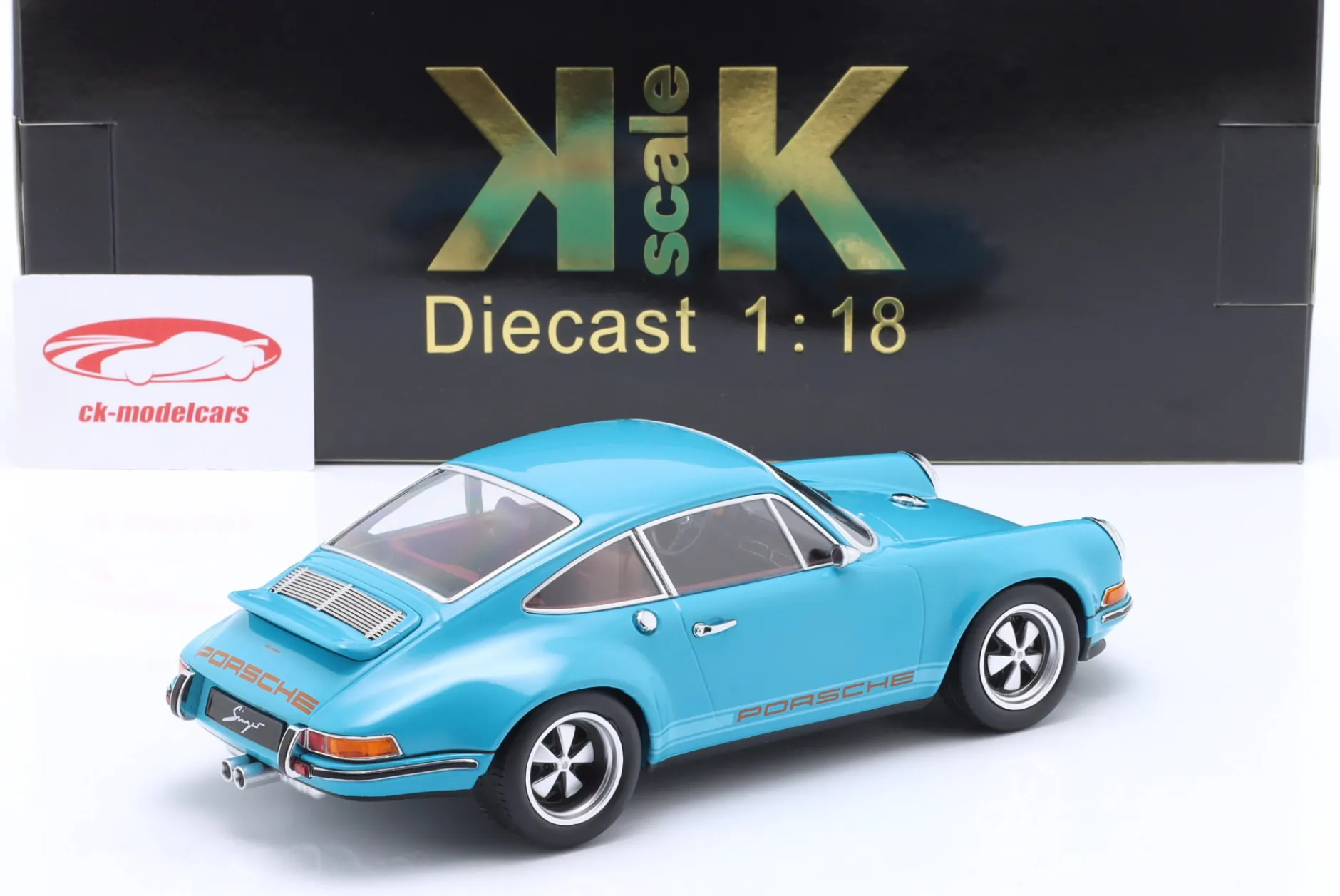 Singer Coupe Porsche 911 Modification türkis-blau 1:18 KK-Scale