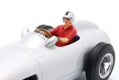 Sitzende Rennfahrerfigur mit rotem Hemd 1:18 FigurenManufaktur