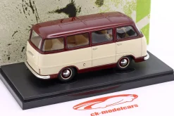Skoda 979-I Baujahr 1956 dunkelrot / elfenbein 1:43 AutoCult