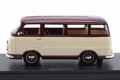 Skoda 979-I Baujahr 1956 dunkelrot / elfenbein 1:43 AutoCult