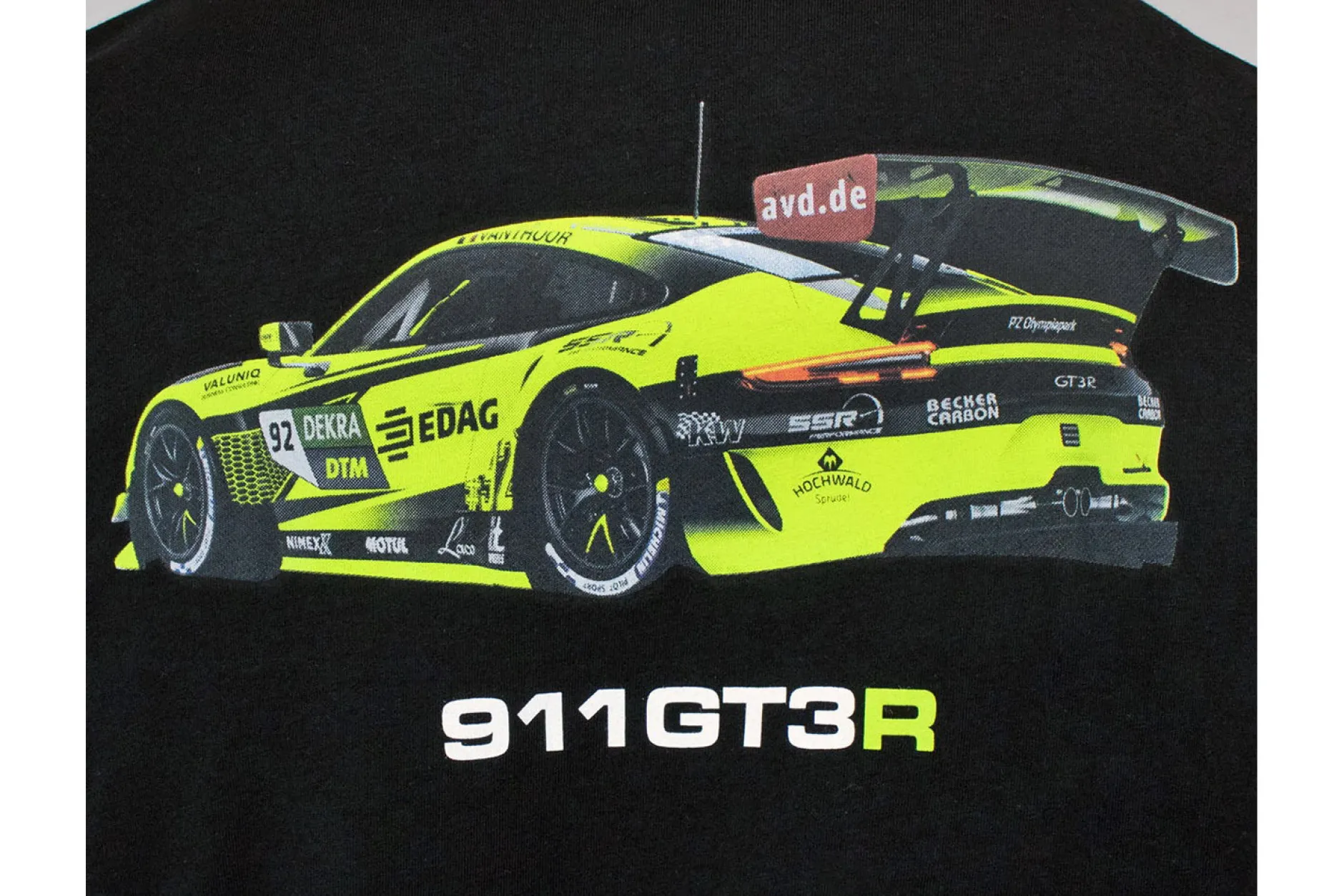 SSR Performance T-Shirt 911 #92 schwarz