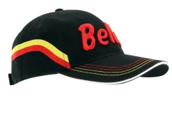 Stefan Bellof Cap ''Helm'' Classic Line schwarz / rot / gelb