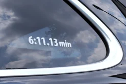 Stefan Bellof 3D Aufkleber Rekordrunde 6:11.13 min weiß 120 x 25 mm