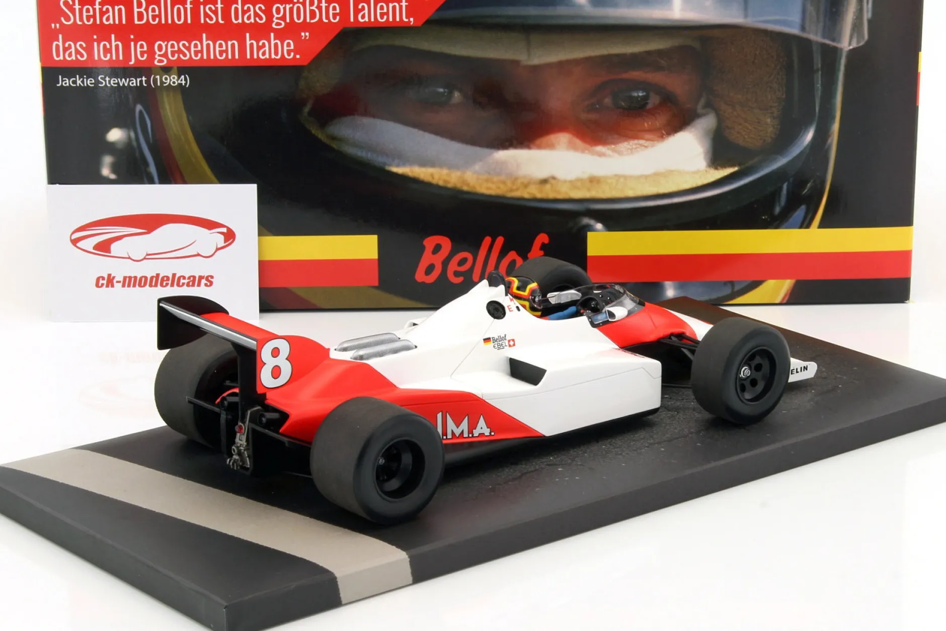 Stefan Bellof McLaren Ford MP4/1C #8 Test Silverstone GP F1 1983 1:18 Minichamps
