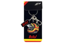 Stefan Bellof Schlüsselanhänger ''Helm'' rot / gelb / schwarz