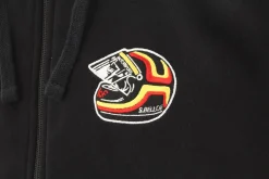 Stefan Bellof Sweat Jacke ''Helm'' Classic Line schwarz / rot / gelb