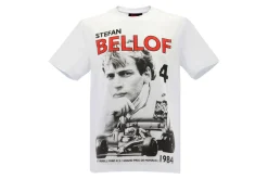 Stefan Bellof T-Shirt Podium GP Monaco 1984 weiß / rot / schwarz
