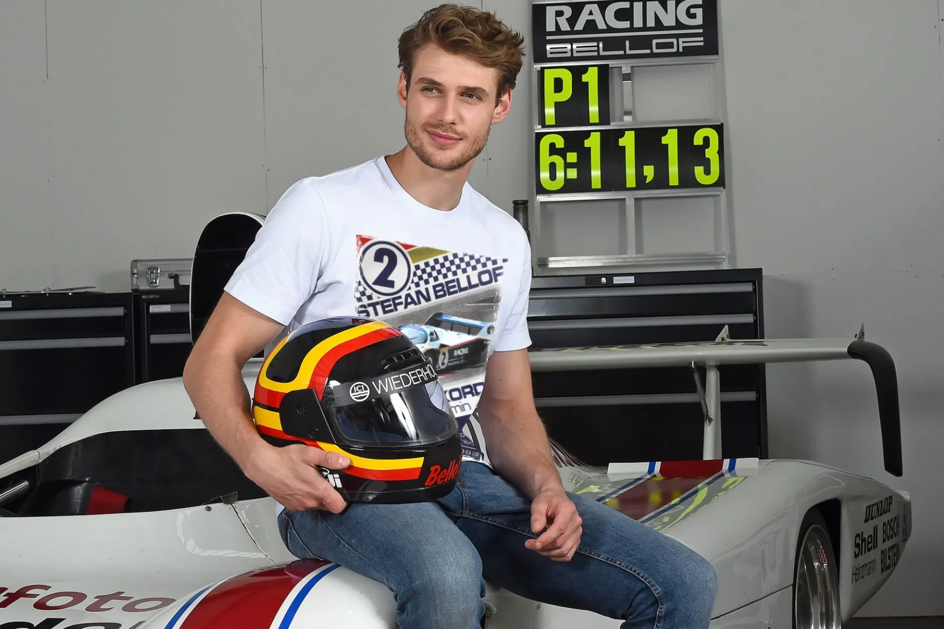 Stefan Bellof T-Shirt Rekordrunde 6.11,13 min mit Frontprint weiß