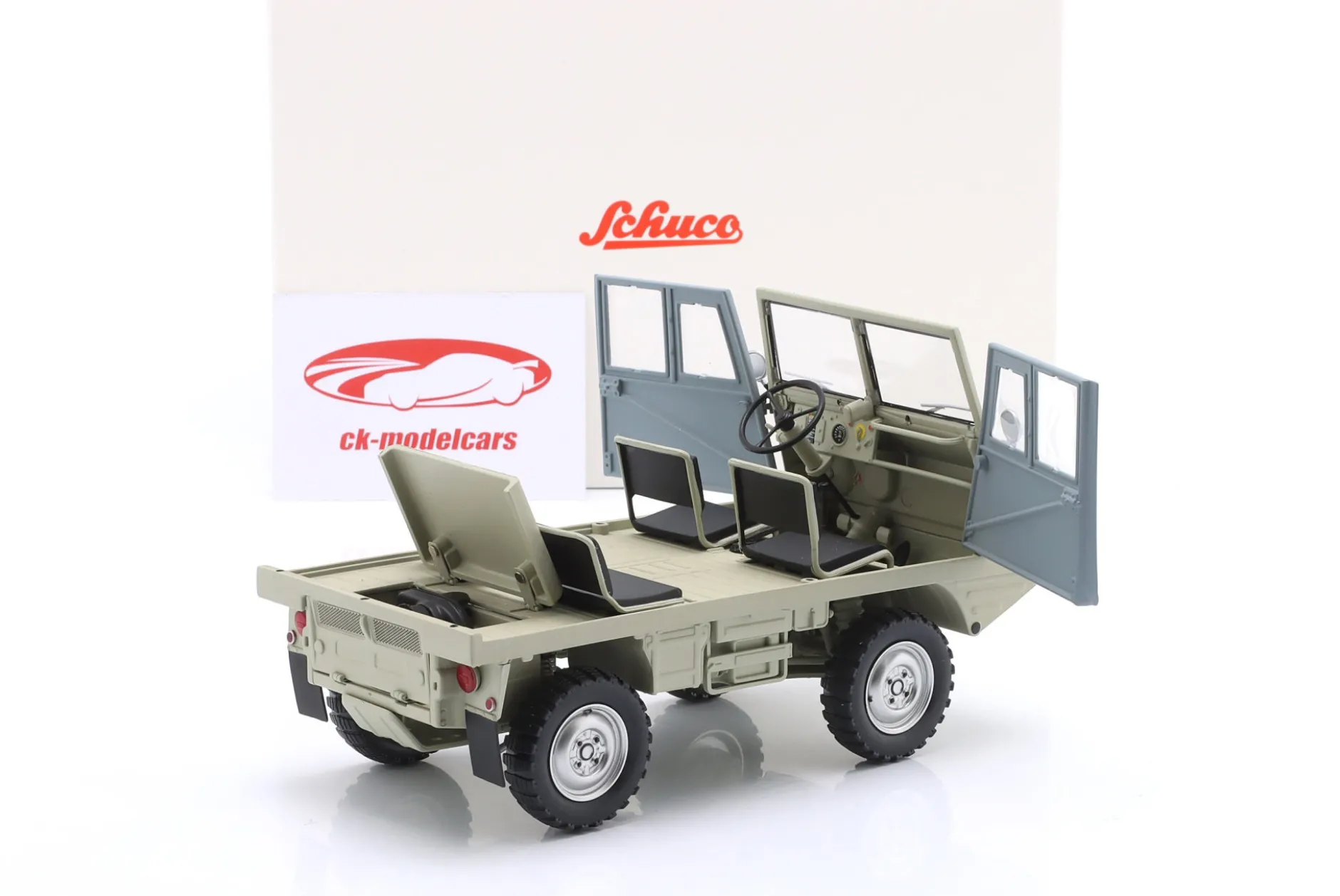 Steyr-Puch Haflinger 4x4 beige / grau 1:18 Schuco