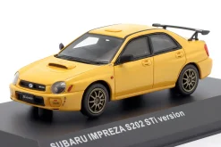 Subaru Impreza S202 STi Baujahr 2002 gelb 1:43 Kyosho