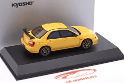 Subaru Impreza S202 STi Baujahr 2002 gelb 1:43 Kyosho