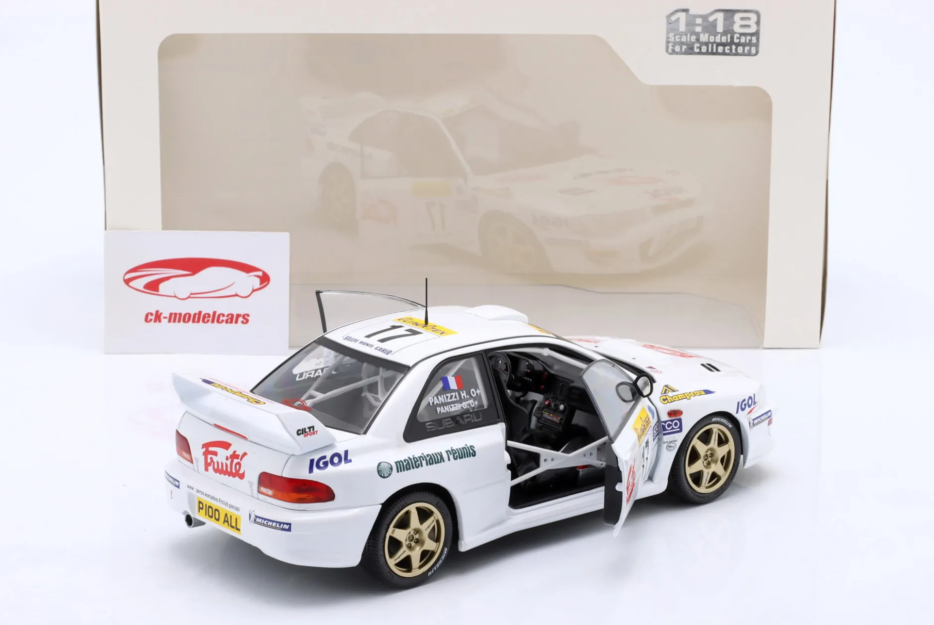 Subaru Impreza S5 WRC99 22B #17 Rallye Monte Carlo 1999 Panizzi, Panizzi 1:18 Solido