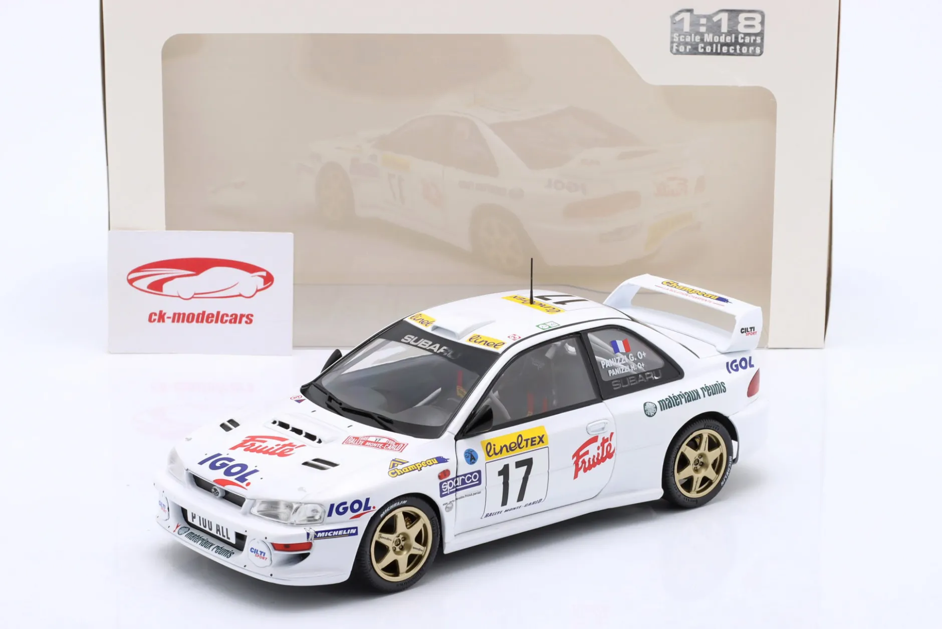 Subaru Impreza S5 WRC99 22B #17 Rallye Monte Carlo 1999 Panizzi, Panizzi 1:18 Solido
