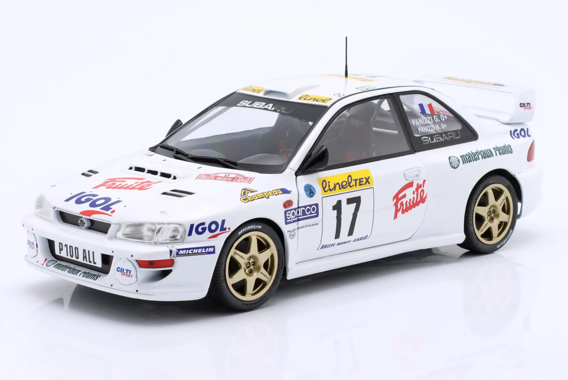 Subaru Impreza S5 WRC99 22B #17 Rallye Monte Carlo 1999 Panizzi, Panizzi 1:18 Solido