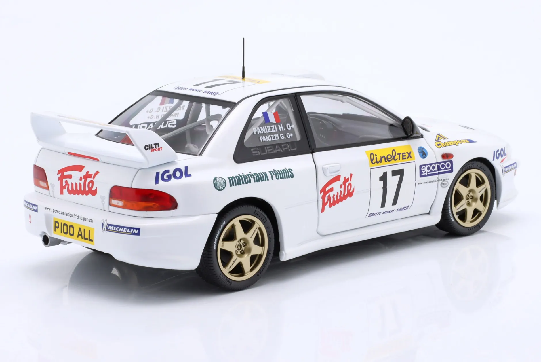 Subaru Impreza S5 WRC99 22B #17 Rallye Monte Carlo 1999 Panizzi, Panizzi 1:18 Solido
