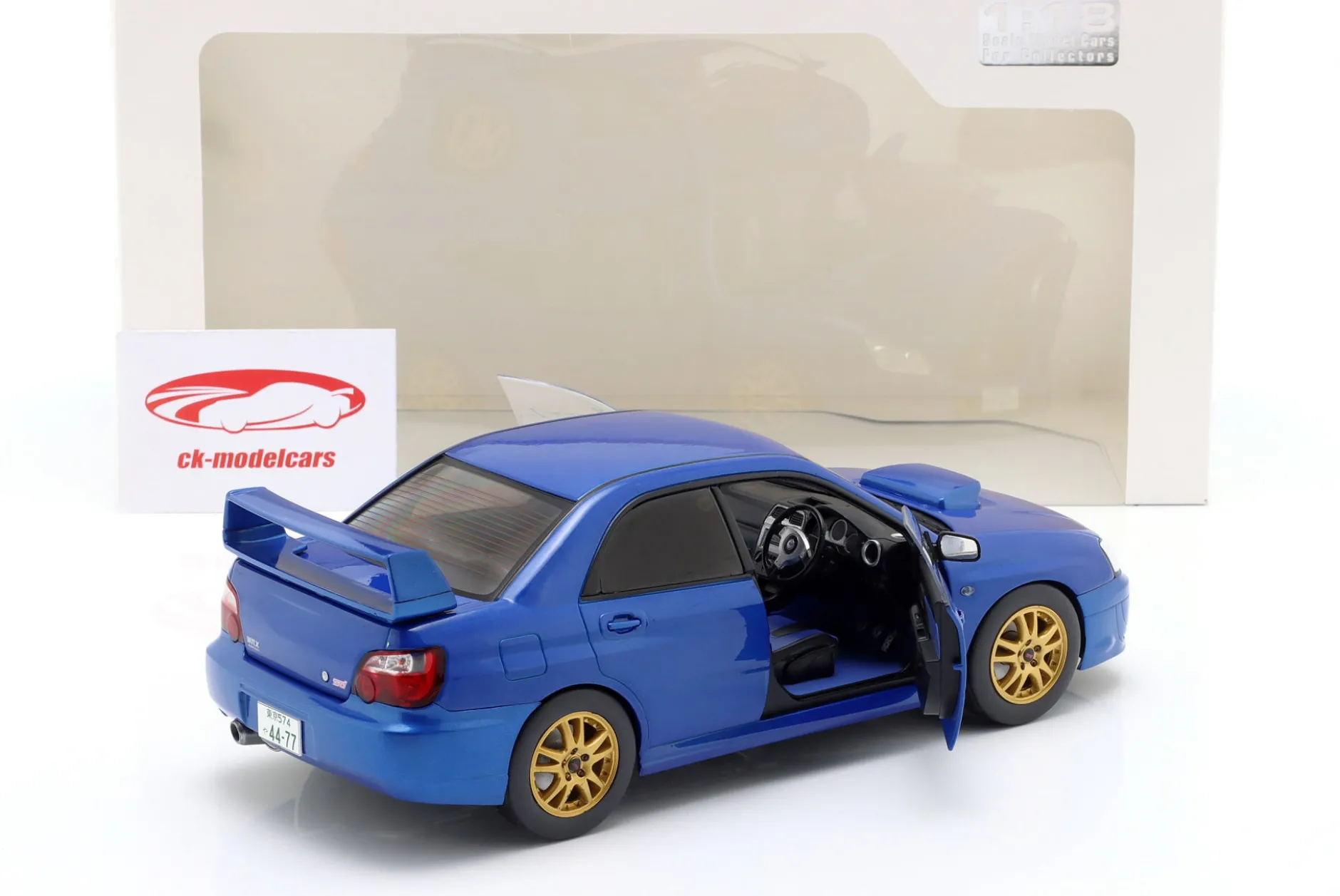 Subaru Impreza WRX STI Baujahr 2003 sonic blau 1:18 Solido