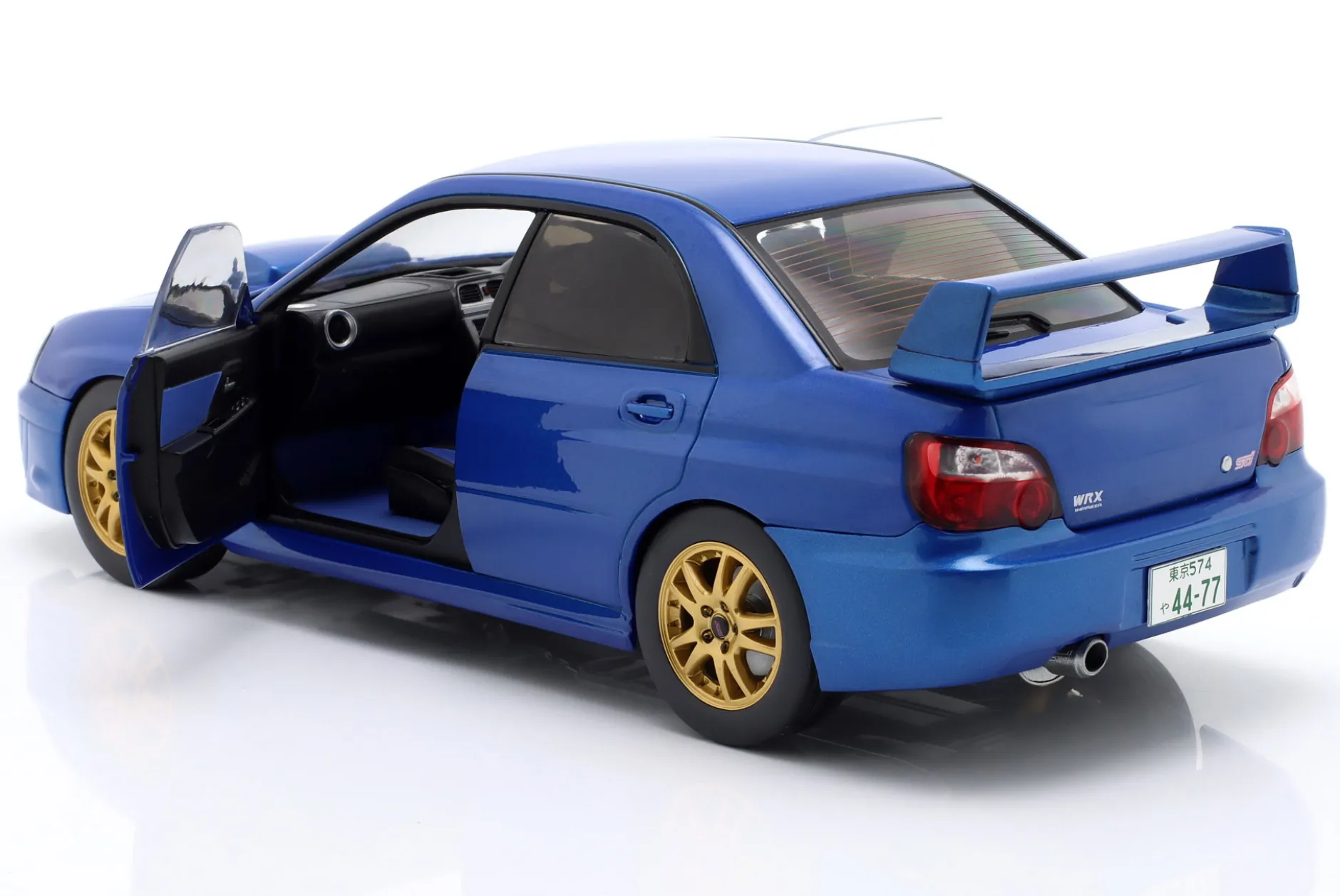 Subaru Impreza WRX STI Baujahr 2003 sonic blau 1:18 Solido