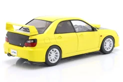 Subaru Impreza WRX STI Baujahr 2003 gelb / schwarz 1:18 Solido