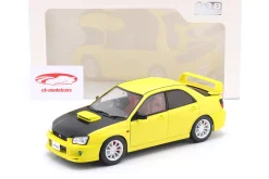 Subaru Impreza WRX STI Baujahr 2003 gelb / schwarz 1:18 Solido