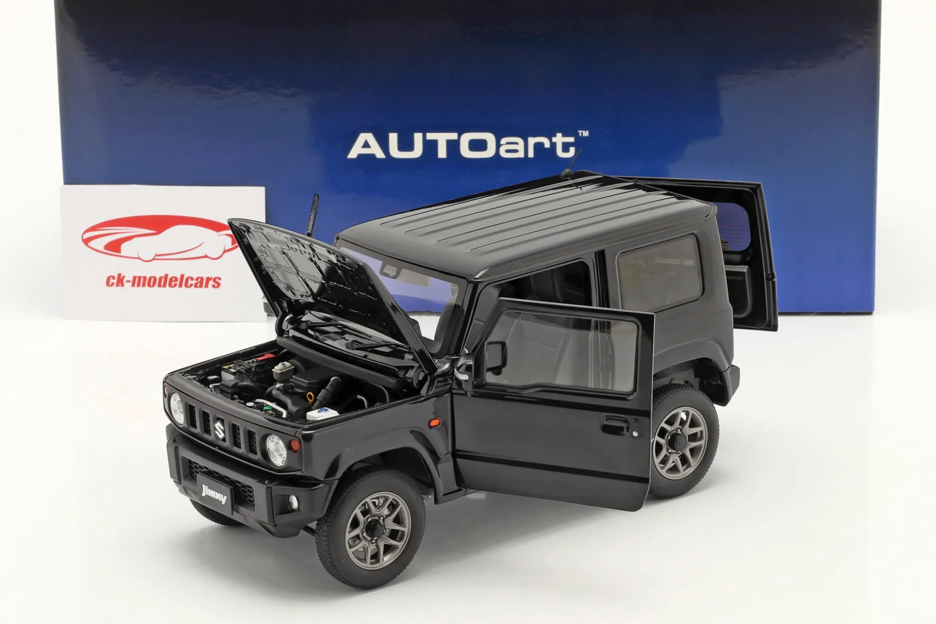 Suzuki Jimny (JB64) RHD Baujahr 2018 schwarz 1:18 AUTOart