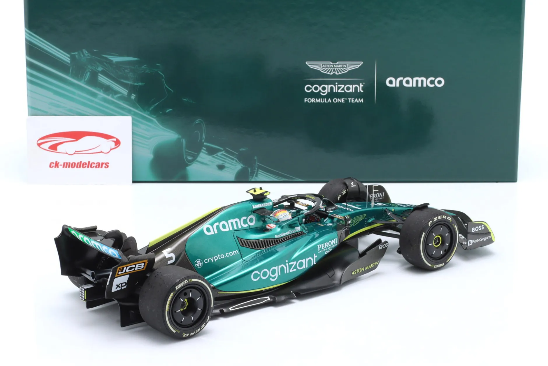 S. Vettel Aston Martin AMR22 #5 Last Race Abu Dhabi GP Formel 1 2022 1:18 Minichamps