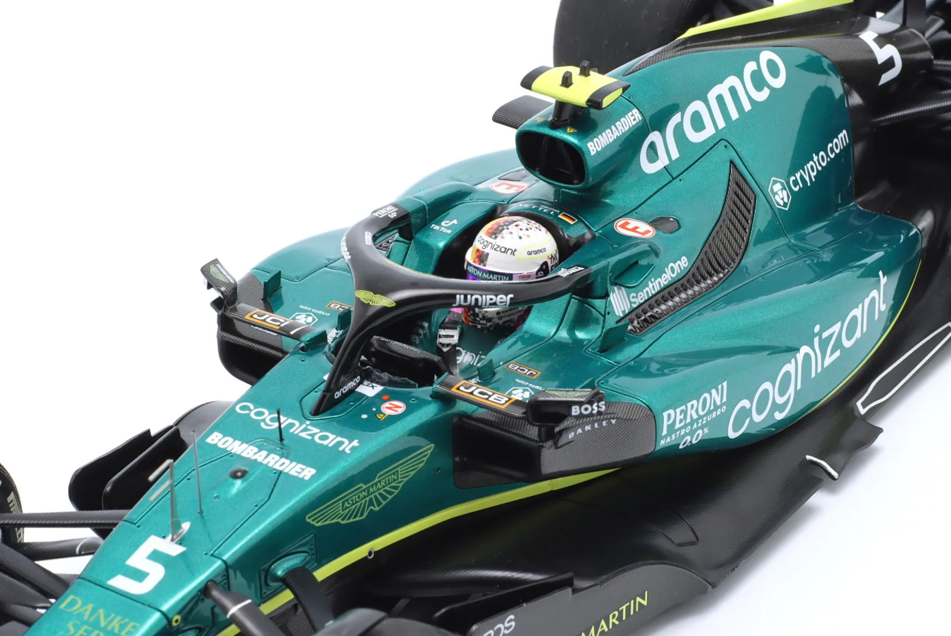 S. Vettel Aston Martin AMR22 #5 Last Race Abu Dhabi GP Formel 1 2022 1:18 Minichamps