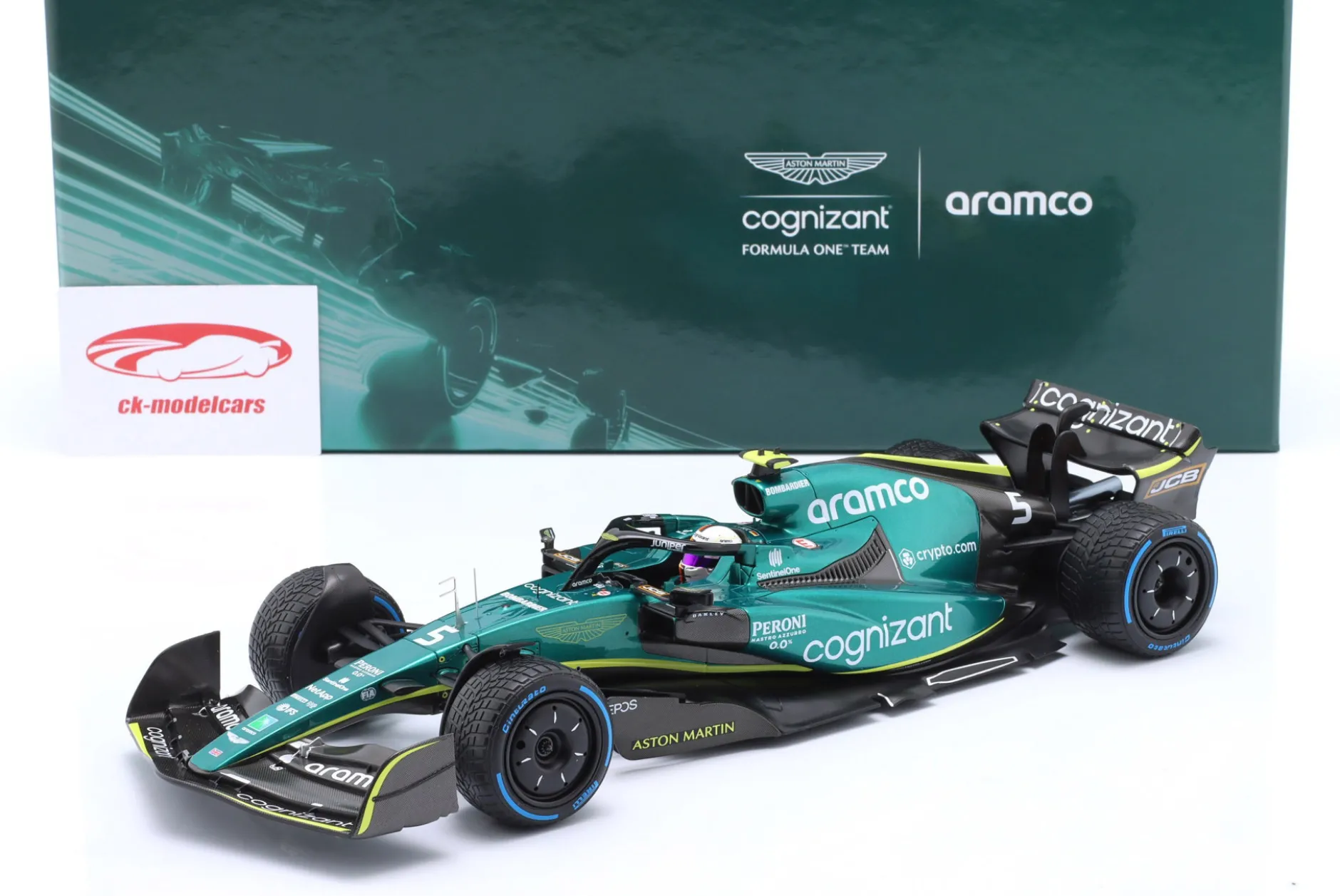 S. Vettel Aston Martin AMR22 #5 Monaco GP Formel 1 2022 1:18 Minichamps