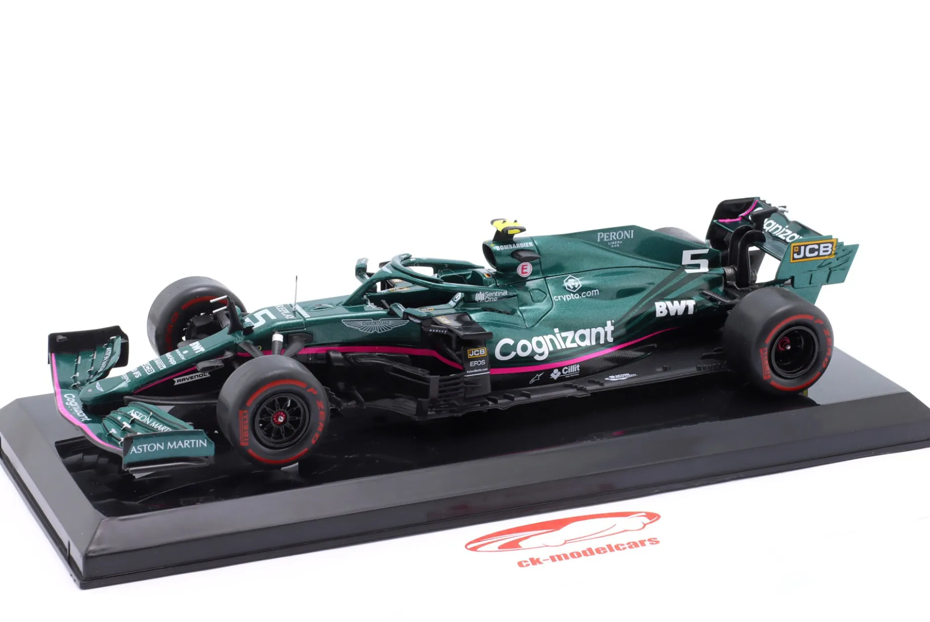S. Vettel Aston Martin AMR21 #5 2nd Aserbaidschan GP Formel 1 2021 1:24 Premium Collectibles