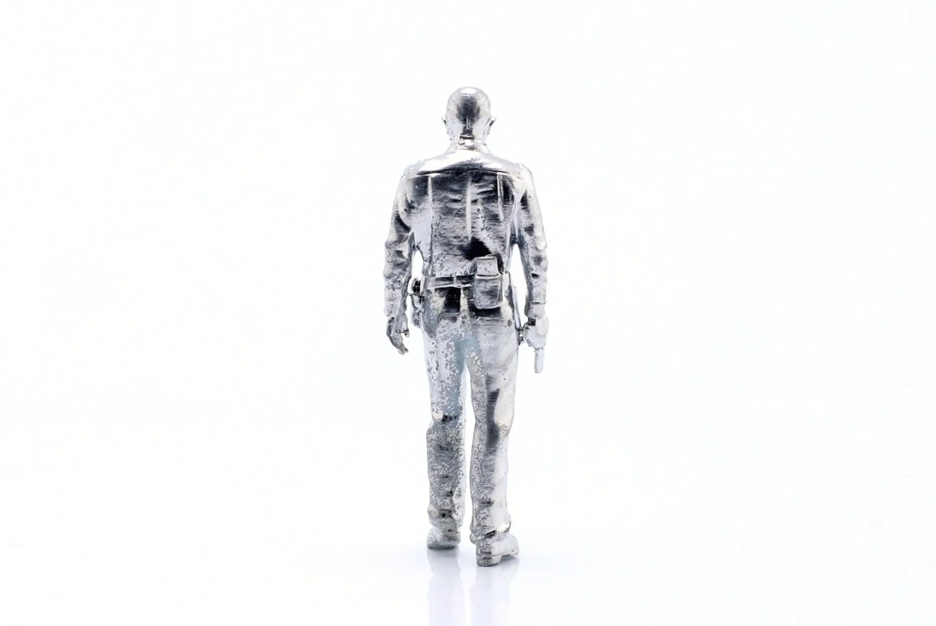 Terminator 2 t-1000 Figur in silber 1:43 Cartrix