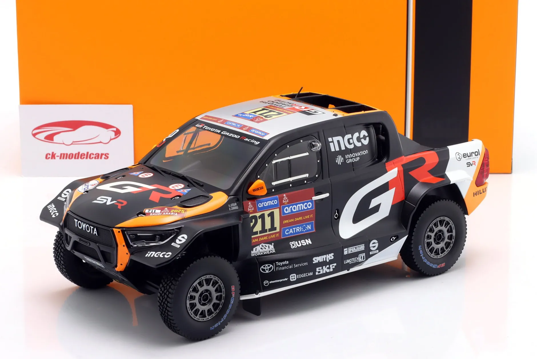 Toyota GR DKR Hilux Evo #211 2nd Rallye Dakar 2025 Lategan, Cummings 1:18 Ixo