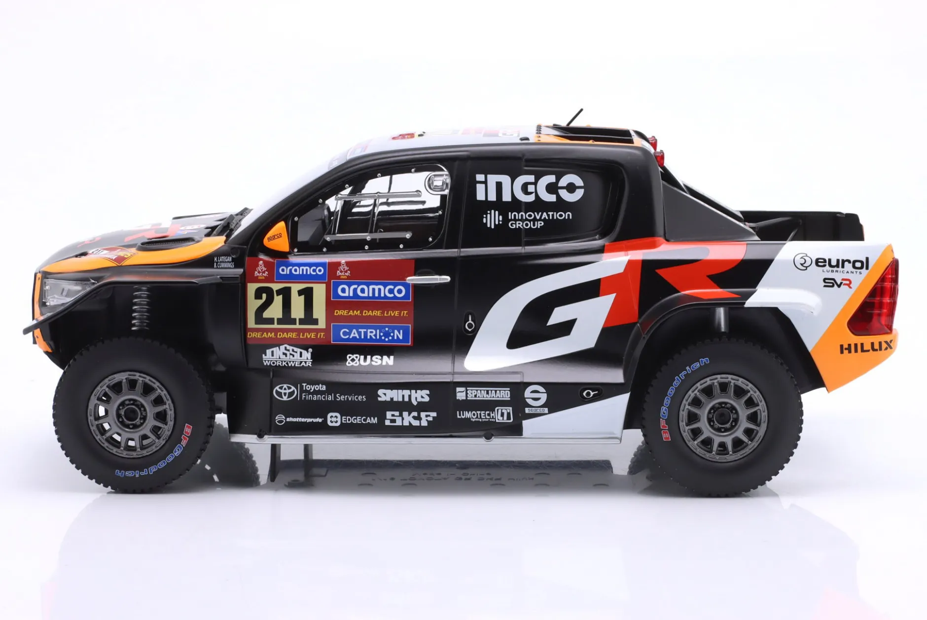 Toyota GR DKR Hilux Evo #211 2nd Rallye Dakar 2025 Lategan, Cummings 1:18 Ixo