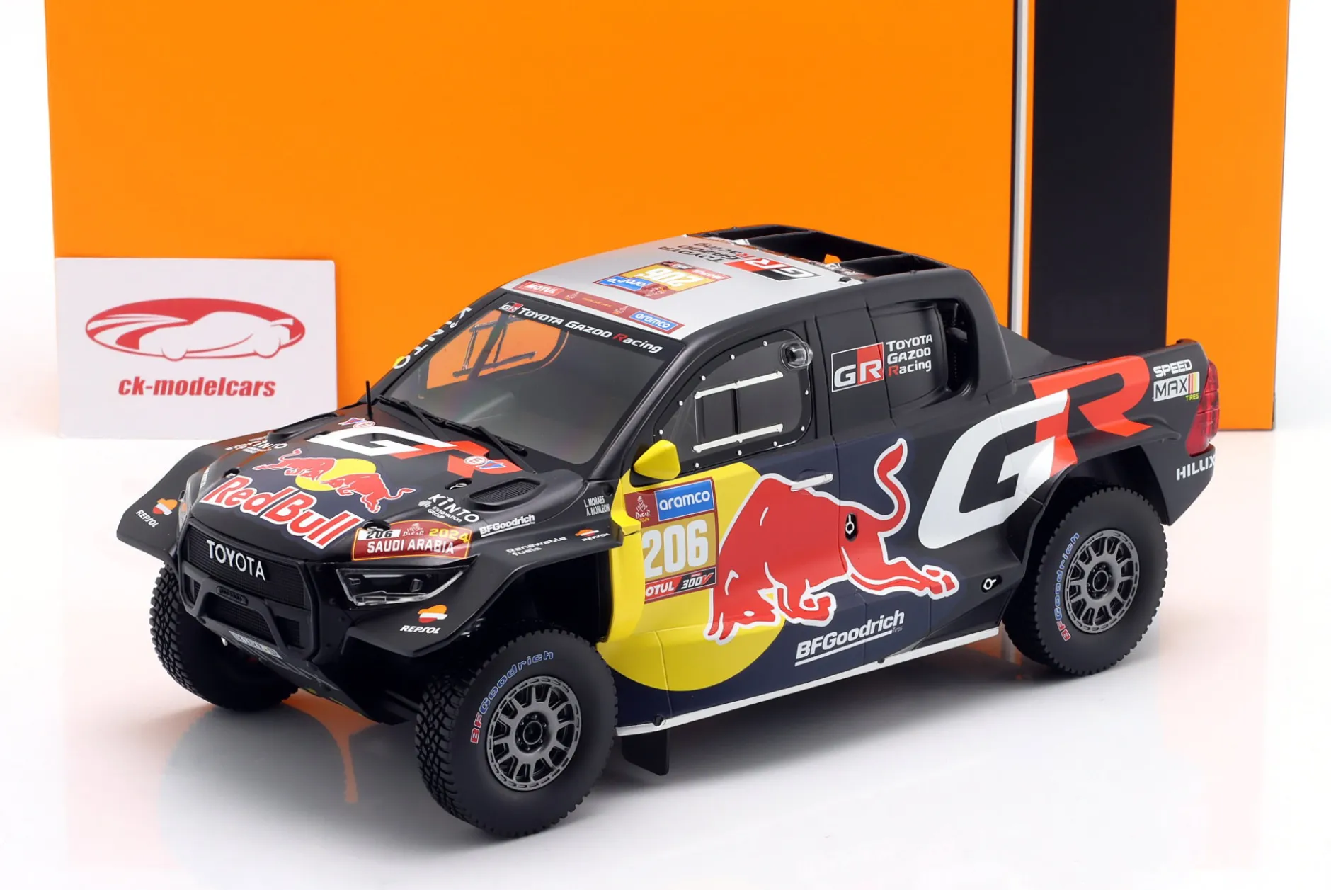 Toyota GR DKR Hilux Evo #206 9th Rallye Dakar 2024 Moraes, Manleon 1:18 Ixo