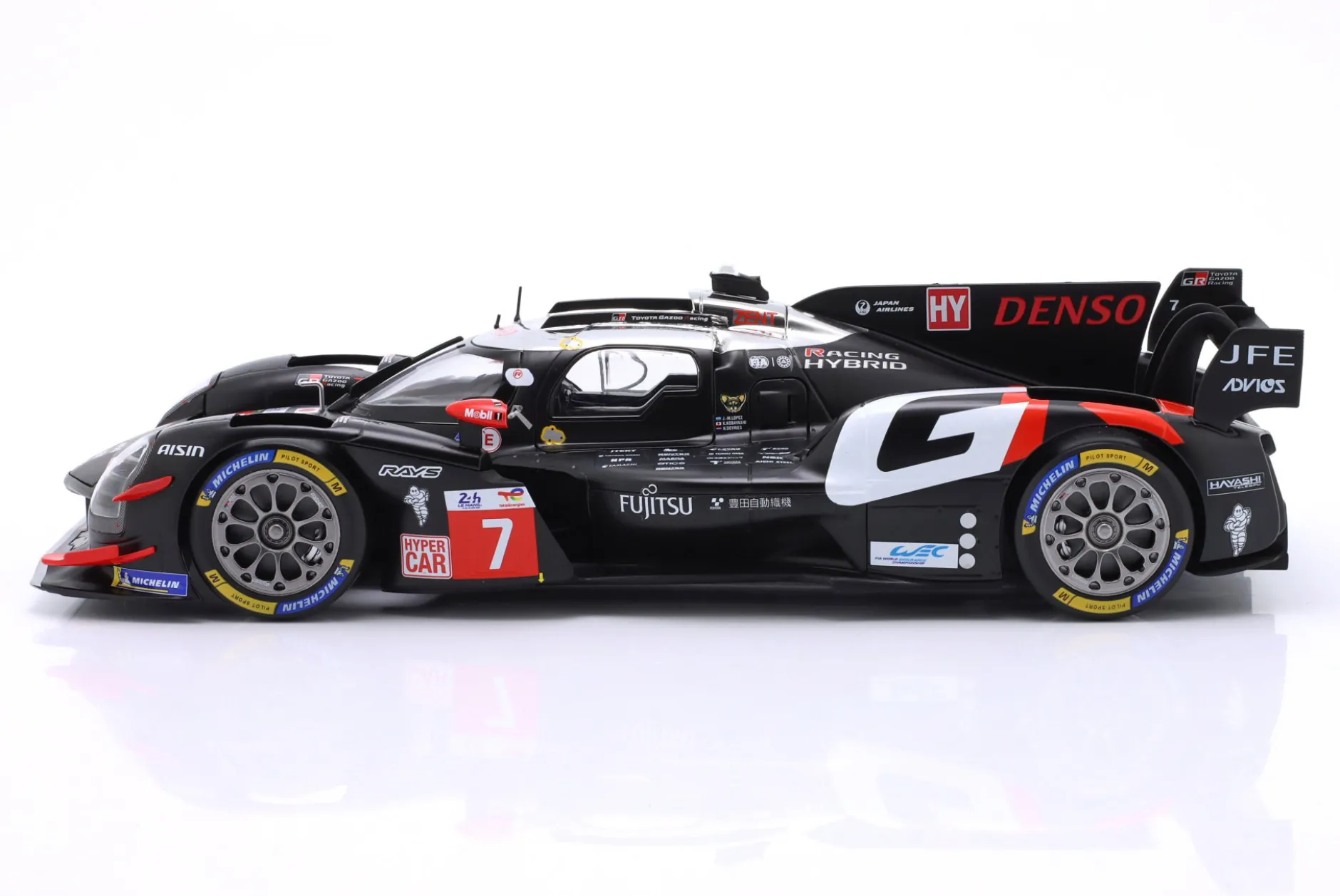 Toyota GR010 Hybrid #7 2nd 24h LeMans 2024 Toyota Gazoo Racing 1:18 Ixo