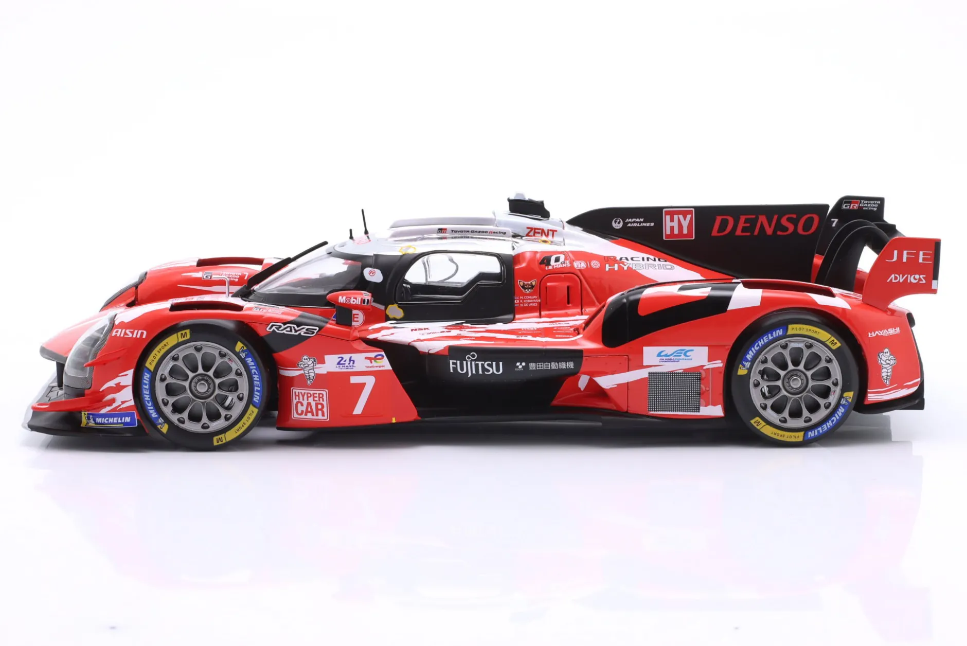 Toyota GR010 Hybrid #7 5th 24h LeMans 2025 Toyota Gazoo Racing 1:18 Ixo
