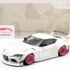 Toyota GR Supra LWB Baujahr 2025 weiß / pink 1:18 Solido