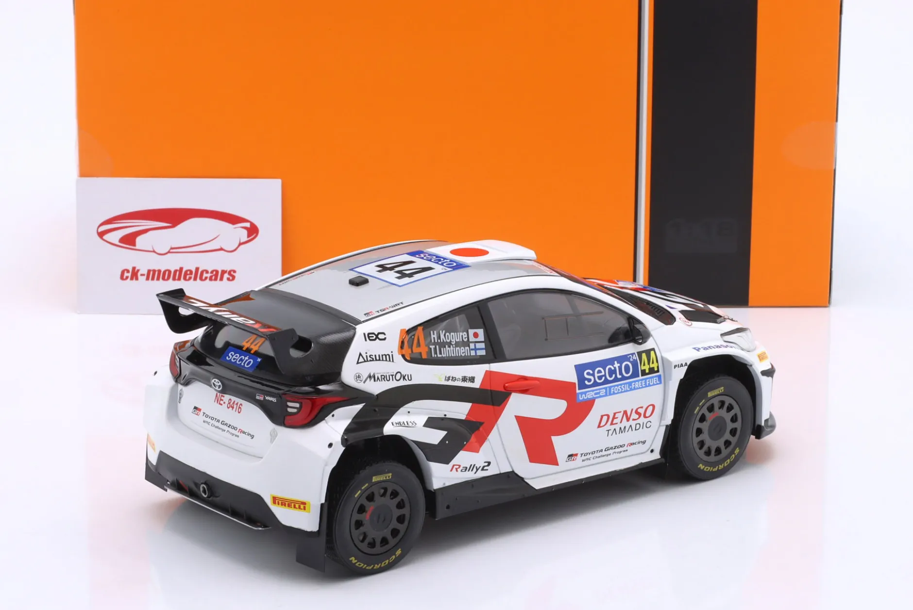 Toyota GR Yaris Rallye2 #44 Rallye Finnland 2024 Kogure, Luhtinen 1:18 Ixo