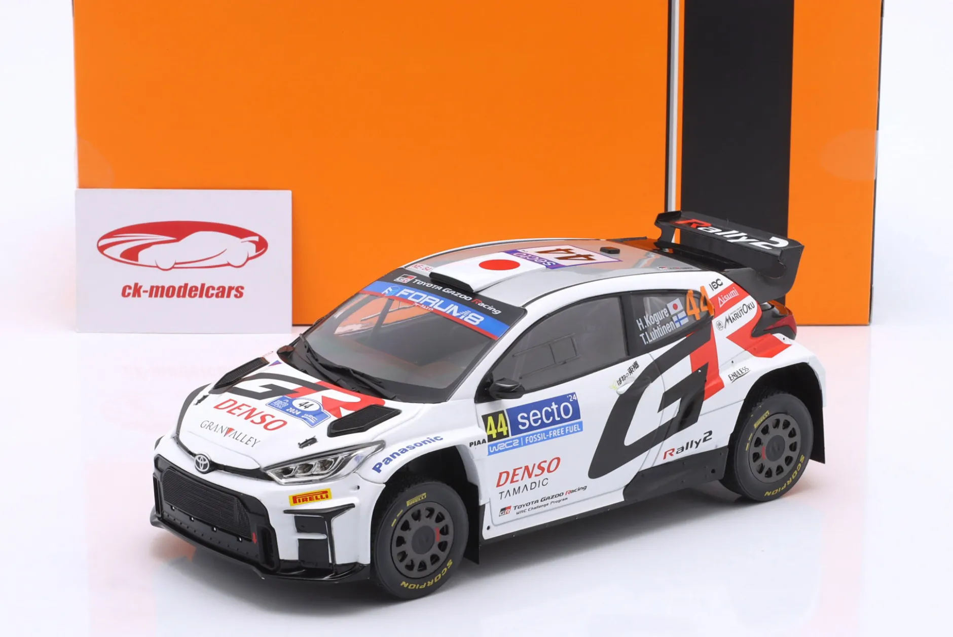 Toyota GR Yaris Rallye2 #44 Rallye Finnland 2024 Kogure, Luhtinen 1:18 Ixo