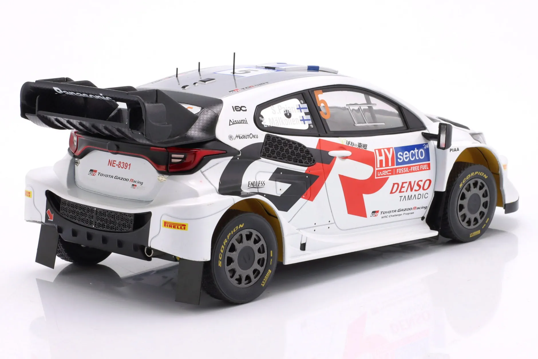 Toyota GR Yaris Rally1 Hybrid #5 4th Rallye Finnland 2024 Pajari, Mälkönen 1:18 Ixo