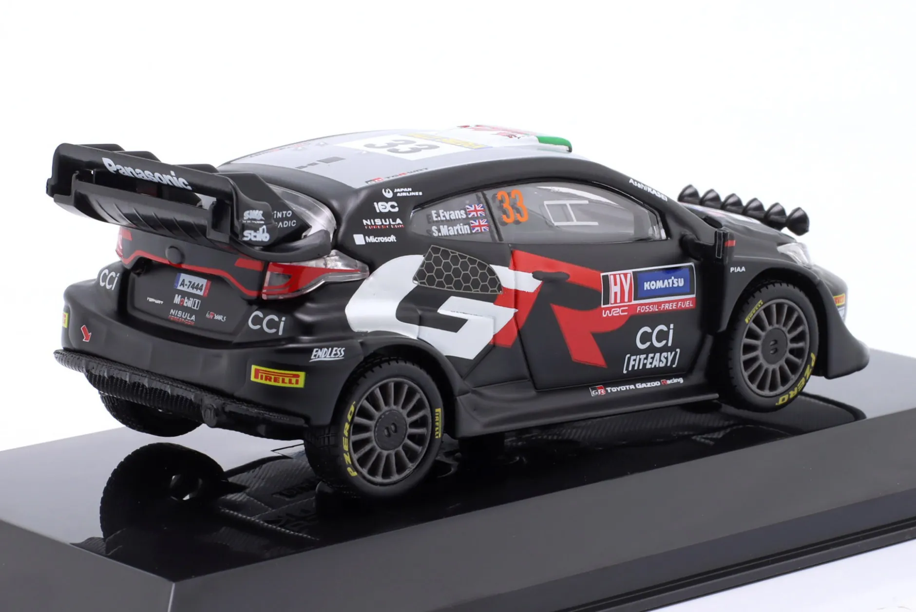 Toyota GR Yaris Rally1 Hybrid #33 WRC 2024 Evans, Martin 1:43 Bburago