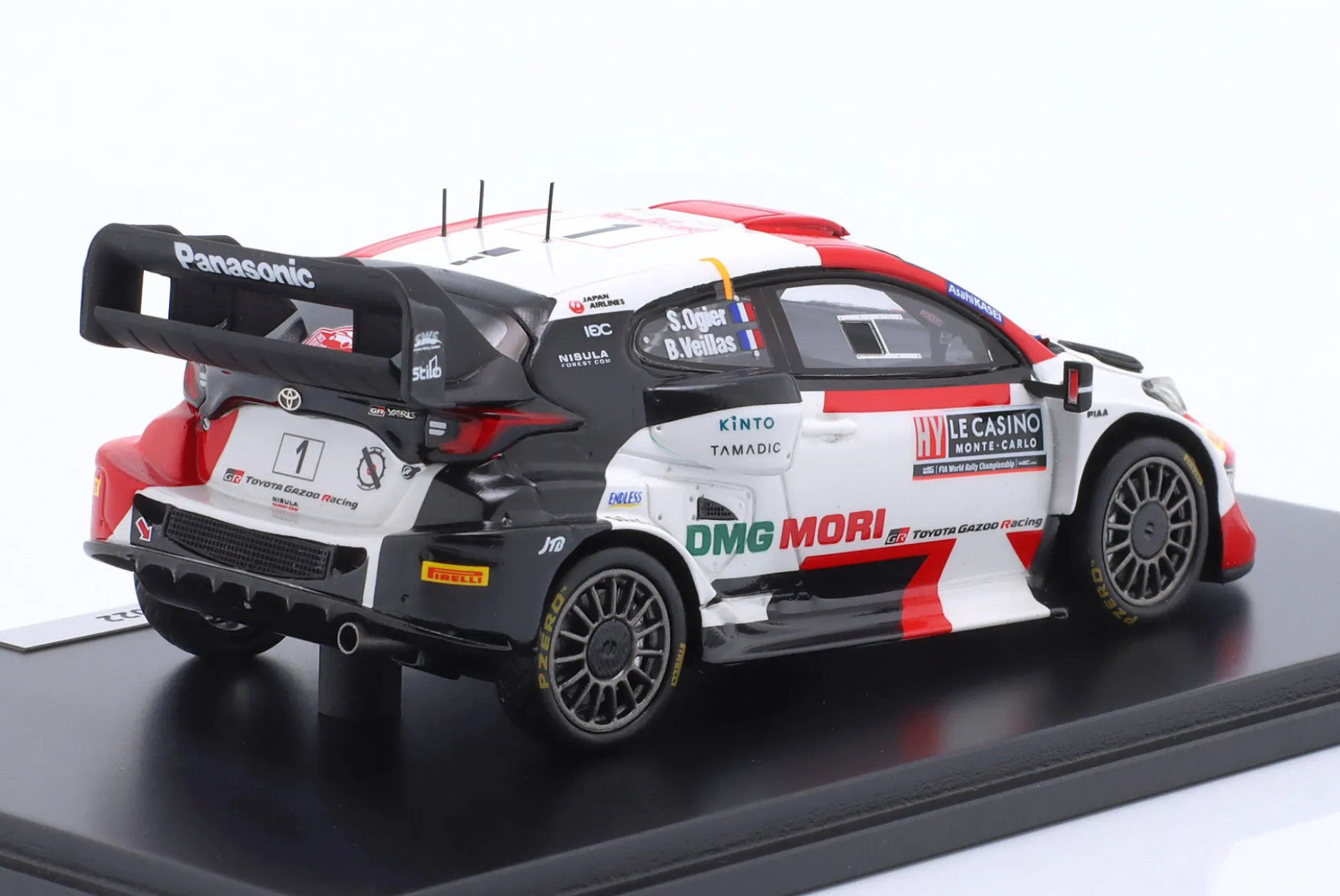 Toyota GR Yaris Rally1 #1 2nd Rallye Monte Carlo 2022 Ogier, Veillas 1:43 Spark