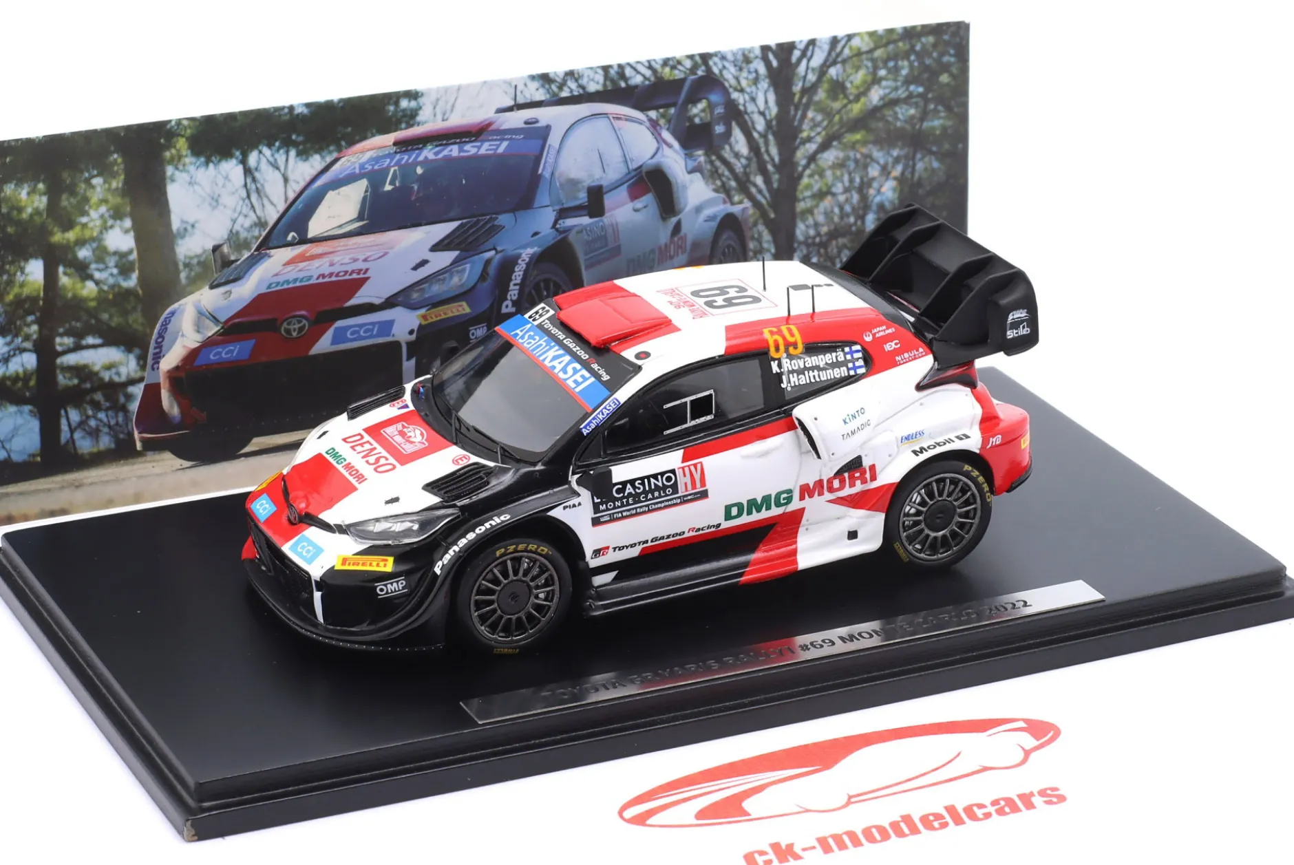 Toyota GR Yaris Rally1 #69 4th Rallye Monte Carlo 2022 Rovanperä, Halttunen 1:43 Spark
